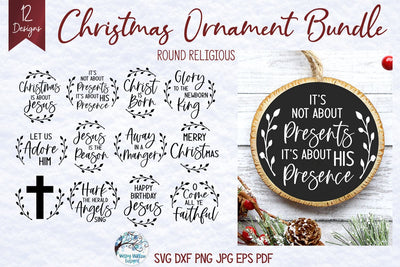 Christmas Ornament SVG Bundle SVG Wispy Willow Designs 