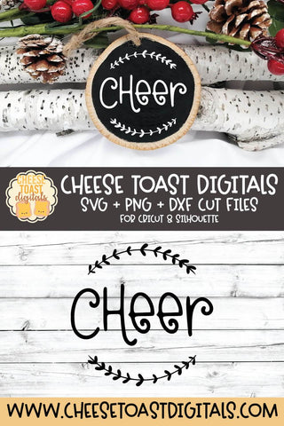 Christmas Ornament SVG | Cheer SVG Cheese Toast Digitals 