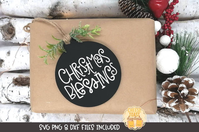 Christmas Ornament SVG | Christmas Blessings SVG Cheese Toast Digitals 
