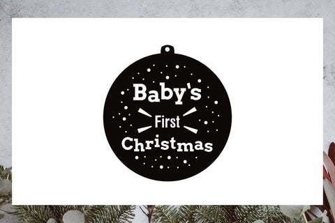 Christmas Ornament SVG | Christmas SVG | Baby Christmas SVG SVG Angel Lynne Designs 