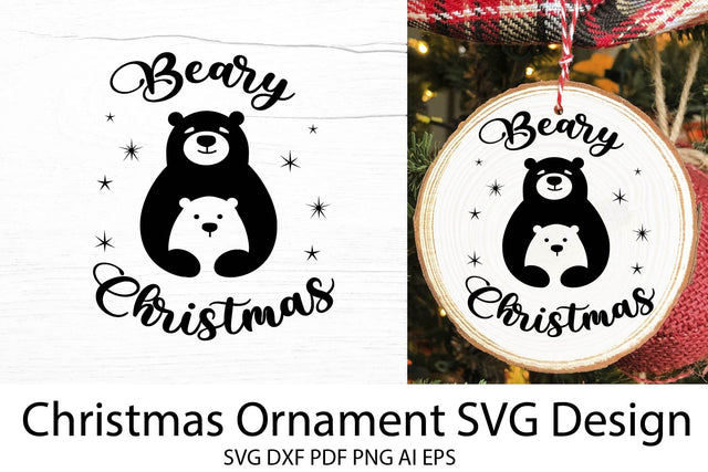 Christmas Ornament SVG. Christmas SVG Sign. SVG Samaha Design 