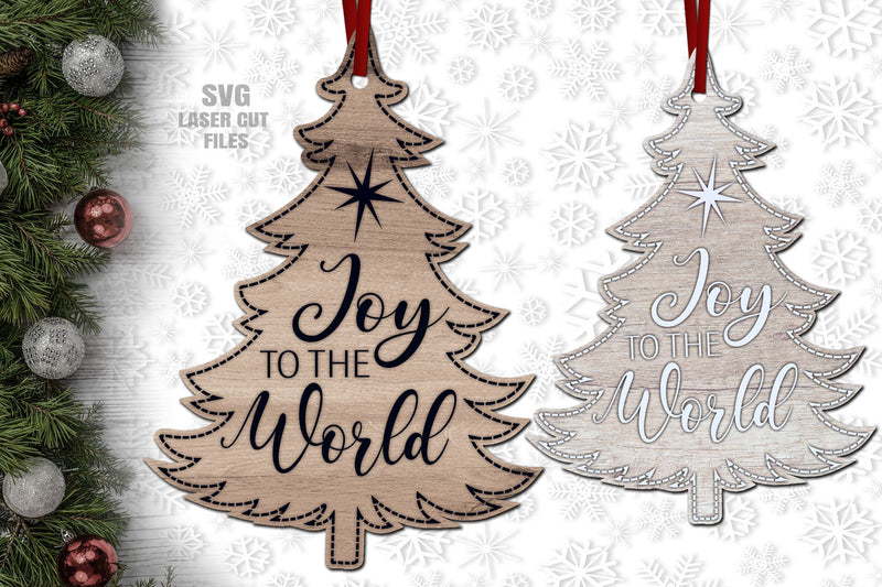 Christmas Ornament SVG | Christmas Tree SVG Laser Cut Files SVG Cloud9Design 