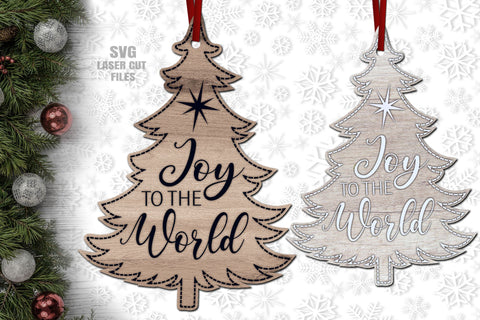 Christmas Ornament SVG | Christmas Tree SVG Laser Cut Files SVG Cloud9Design 