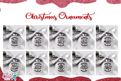 Christmas Ornament svg cut file bundle SVG Cute files 