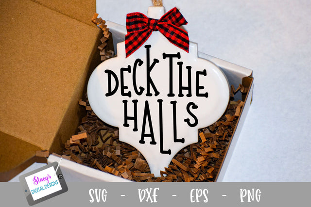 Christmas Ornament SVG - Deck the Halls SVG - Arabesque SVG Stacy's Digital Designs 