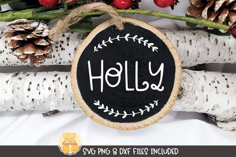 Christmas Ornament SVG | Holly SVG Cheese Toast Digitals 