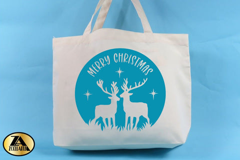 Christmas Ornament SVG Home Round Sign Winter REINDEER SVG SVG zoellartz 