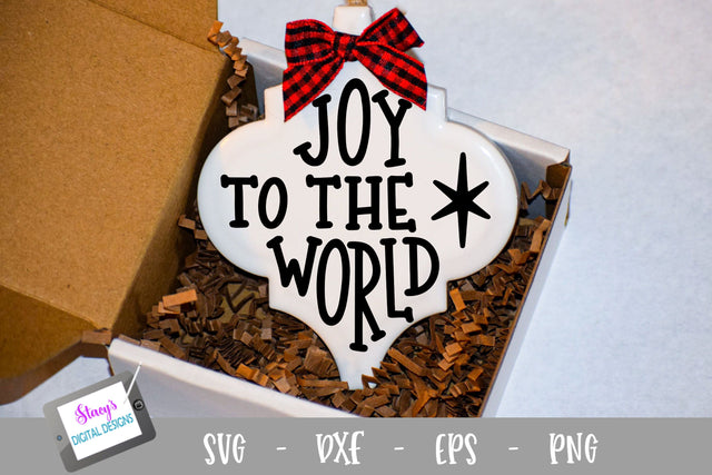 Christmas Ornament SVG - Joy to the world- Arabesque SVG Stacy's Digital Designs 
