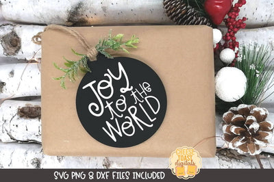 Christmas Ornament SVG | Joy To The World SVG Cheese Toast Digitals 
