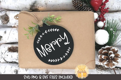 Christmas Ornament SVG | Merry SVG Cheese Toast Digitals 