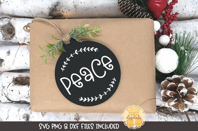 Christmas Ornament SVG | Peace SVG Cheese Toast Digitals 