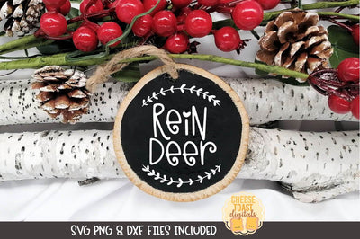 Christmas Ornament SVG | Reindeer SVG Cheese Toast Digitals 