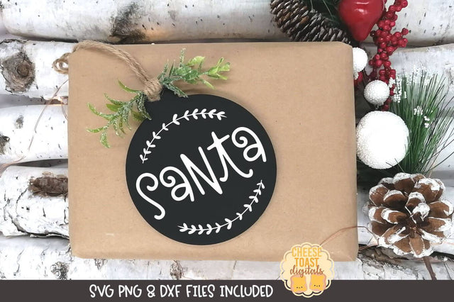 Christmas Ornament SVG | Santa SVG Cheese Toast Digitals 