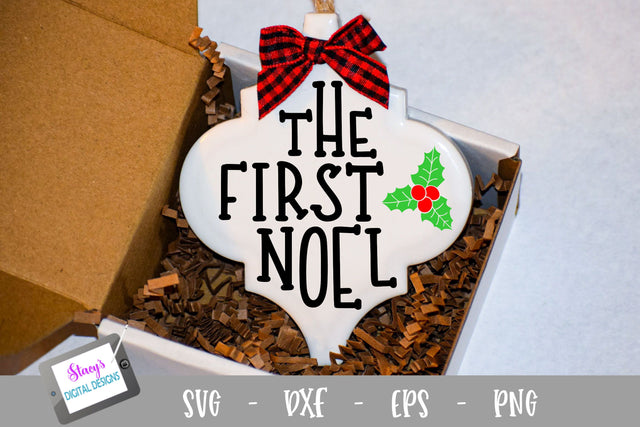 Christmas Ornament SVG - The First Noel SVG - Arabesque SVG Stacy's Digital Designs 