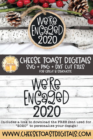 Christmas Ornament SVG | We're Engaged SVG Cheese Toast Digitals 