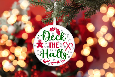 Christmas Ornament Svg,deck the halls SVG BB Type Studios 