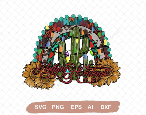 Christmas Ornamental Desert SVG, Christmas Ornamental SVG, Cactus SVG,Desert SVG,Western,Merry Christmas,Digital Download SVG DiamondDesign 