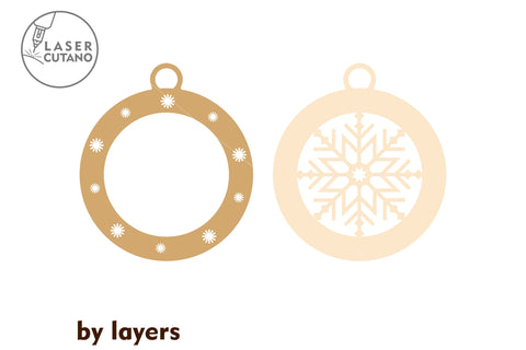 CHRISTMAS ORNAMENTS Baubles Bundle SVG LaserCutano 