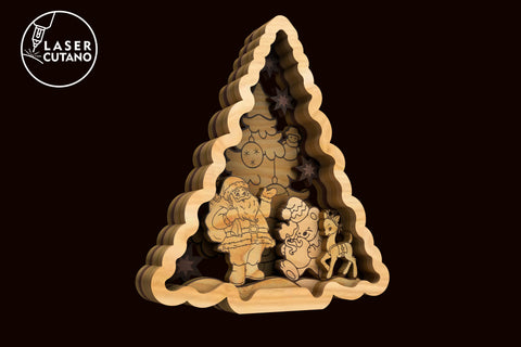 CHRISTMAS ORNAMENTS BUNDLE Cut Files SET OF 9 SVG LaserCutano 