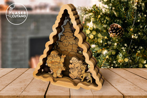 CHRISTMAS ORNAMENTS BUNDLE Cut Files SET OF 9 SVG LaserCutano 