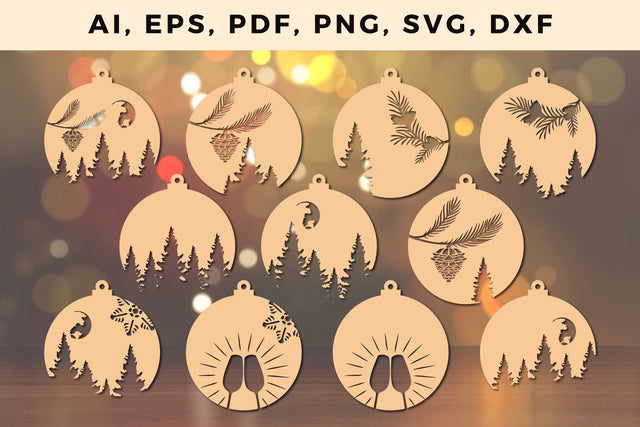 CHRISTMAS ORNAMENTS Craft cut File SVG SVG MD JOYNAL ABDIN 