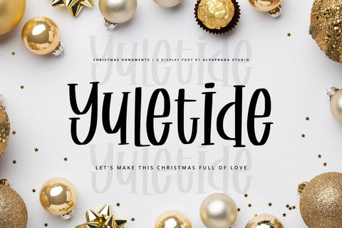 Christmas Ornaments - Display Font Font Alpaprana Studio 