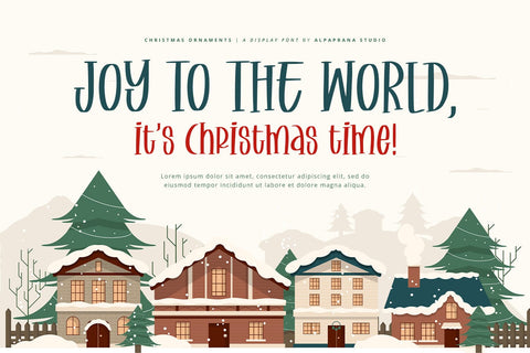 Christmas Ornaments - Display Font Font Alpaprana Studio 