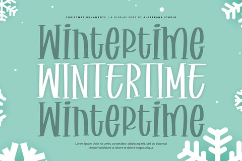 Christmas Ornaments - Display Font Font Alpaprana Studio 