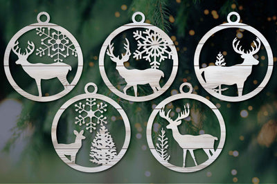 Christmas Ornaments Laser Cut SVG Bundle SVG MD JOYNAL ABDIN 