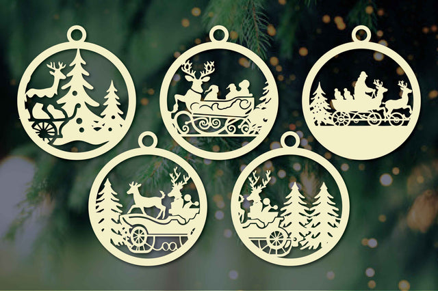 Christmas Ornaments Laser Cut SVG Bundle SVG MD JOYNAL ABDIN 