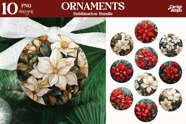 Christmas Ornaments PNG Sublimation Carla C Designs 