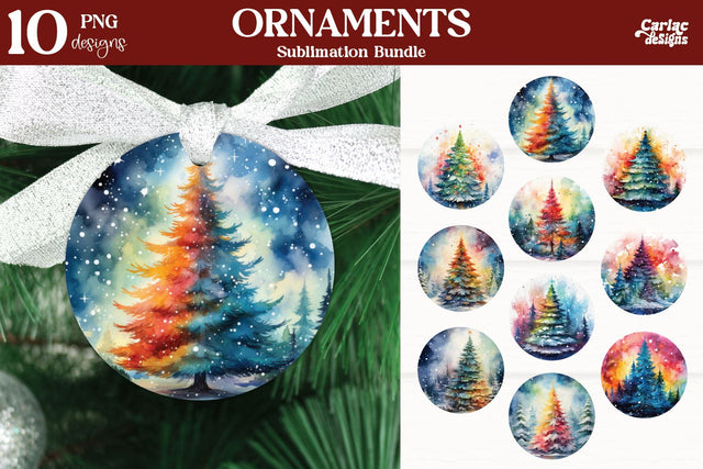 Christmas Ornaments PNG Sublimation Carla C Designs 