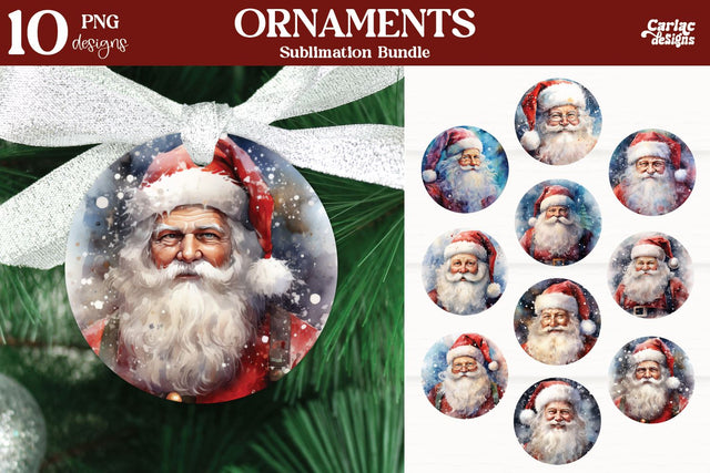 Christmas Ornaments PNG Sublimation Carla C Designs 
