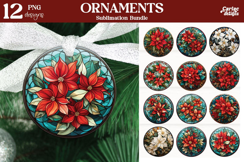 Christmas Ornaments PNG Sublimation Carla C Designs 