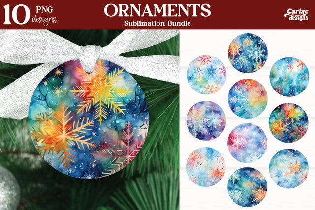 Christmas Ornaments PNG Sublimation Carla C Designs 
