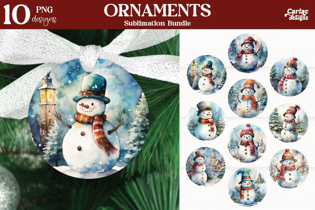 Christmas Ornaments PNG Sublimation Carla C Designs 