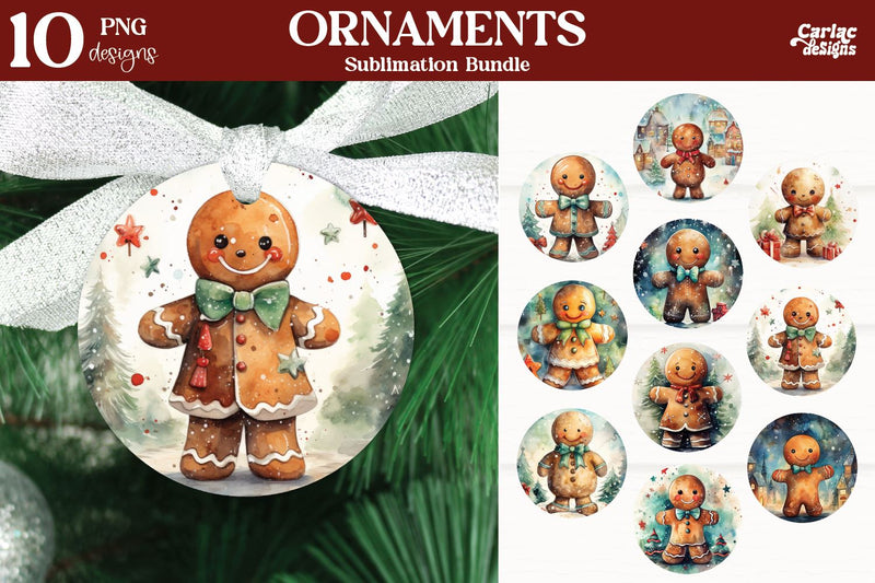 Christmas Ornaments PNG Sublimation Carla C Designs 