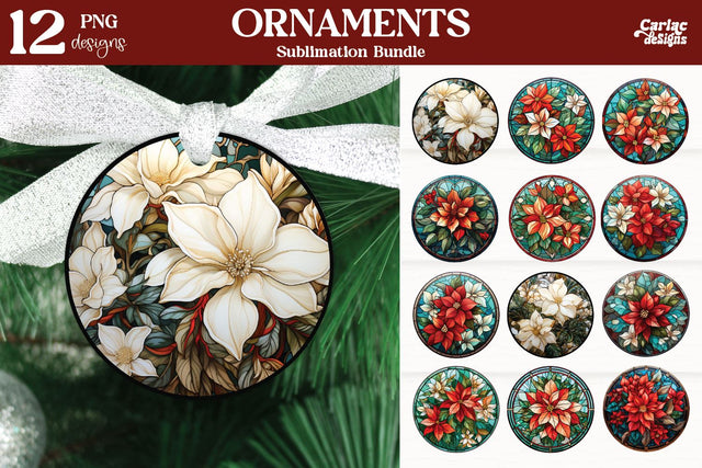 Christmas Ornaments PNG Sublimation Carla C Designs 