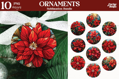 Christmas Ornaments PNG Sublimation Carla C Designs 
