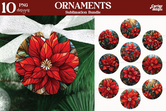 Christmas Ornaments PNG Sublimation Carla C Designs 