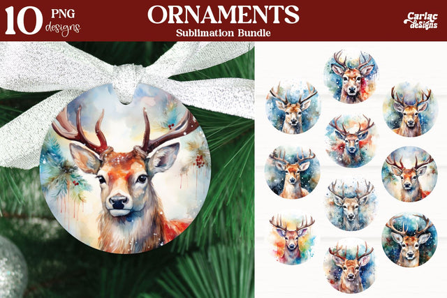 Christmas Ornaments PNG Sublimation Carla C Designs 