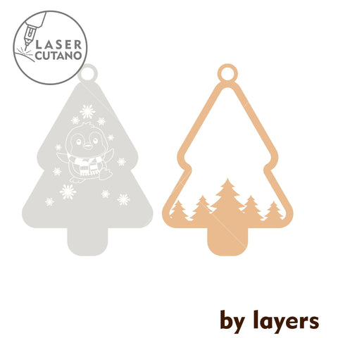 CHRISTMAS ORNAMENTS Set Multilayer Decor SVG LaserCutano 
