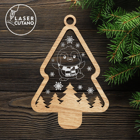 CHRISTMAS ORNAMENTS Set Multilayer Decor SVG LaserCutano 