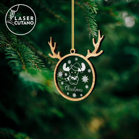 CHRISTMAS ORNAMENTS Set Multilayer Decor SVG LaserCutano 