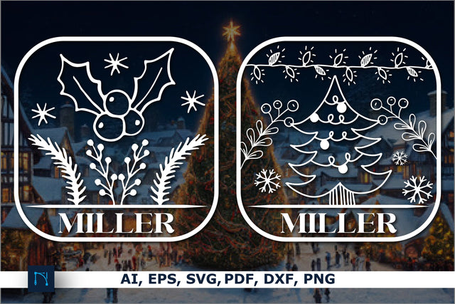 Christmas Ornaments sign SVG bundle SVG MD JOYNAL ABDIN 