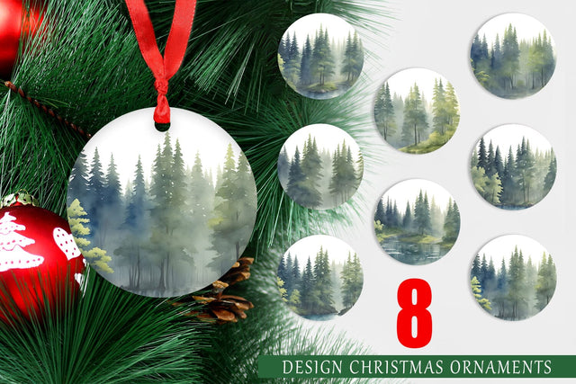 Christmas Ornaments Sublimation artnoy 