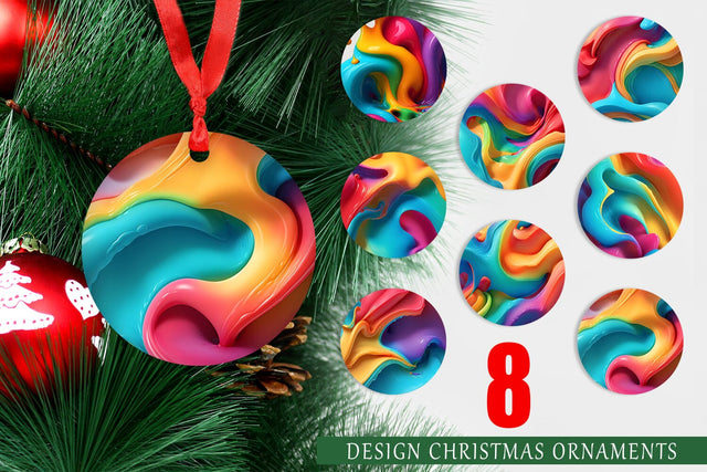 Christmas Ornaments Sublimation artnoy 