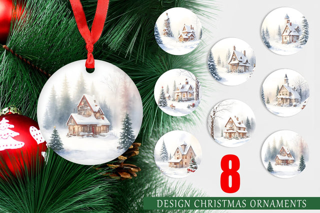 Christmas Ornaments Sublimation artnoy 