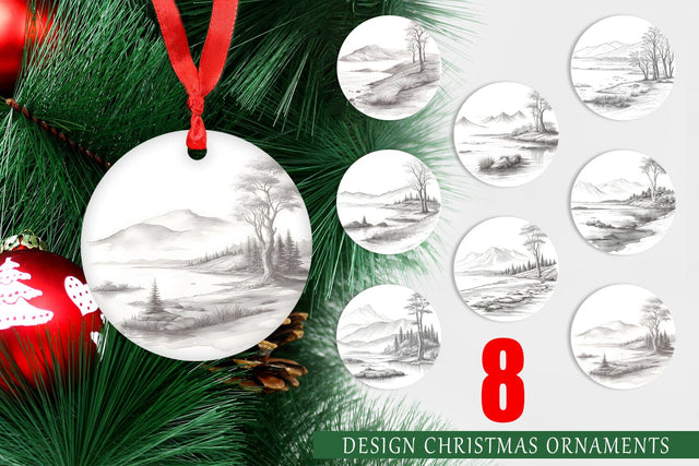 Christmas ornaments Sublimation artnoy 