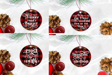 Christmas Ornaments Sublimation Bundle-Christmas Sublimation Sublimation Happy Printables Club 